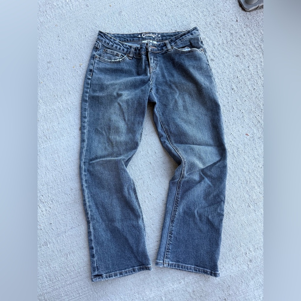 Garage denim capri pants